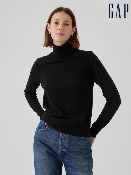 Gap Black Merino Wool Turtle Neck Jumper (E88805) | €52