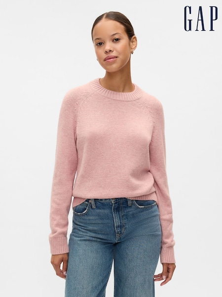 Roze - Gap CashSoft trui met ronde hals en textuur (E88811) | € 54