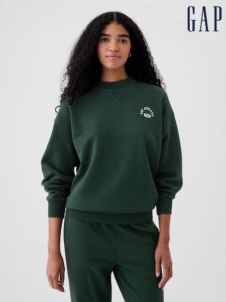 Gap Green Athletic Logo Mock Neck Jumper (E88889) | €20.50