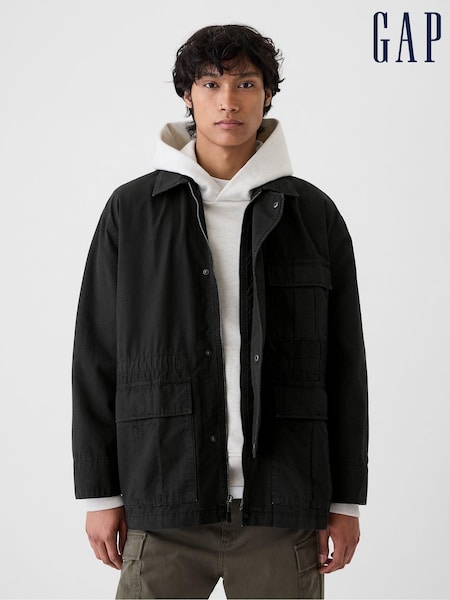 Gap Black Ripstop Utility Jacket (E88954) | €107