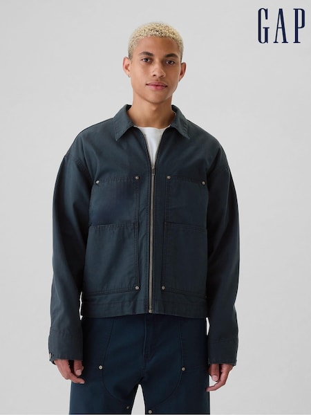 Gap Blue Canvas Chore Jacket (E88966) | €48