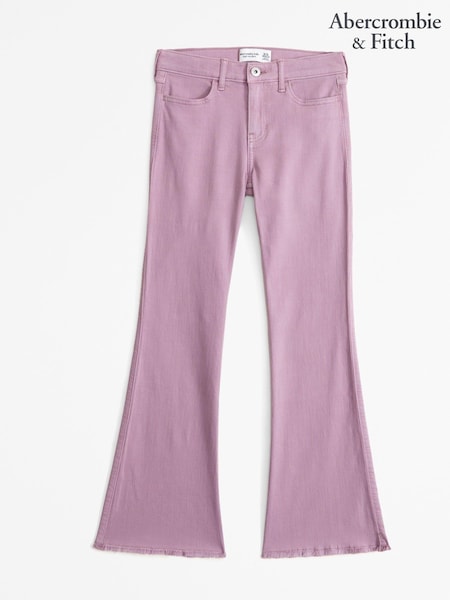 Abercrombie & Fitch Pink High Rise Flare Jeans (E89075) | 175 LEI - 182 LEI