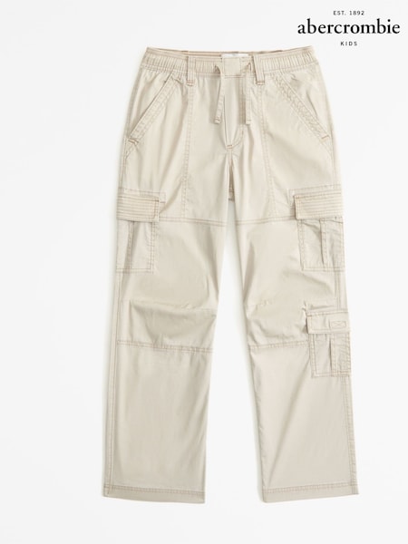 Abercrombie & Fitch Loose Fit Cuffed Cargo Trousers (E89097) | AED199 - AED207