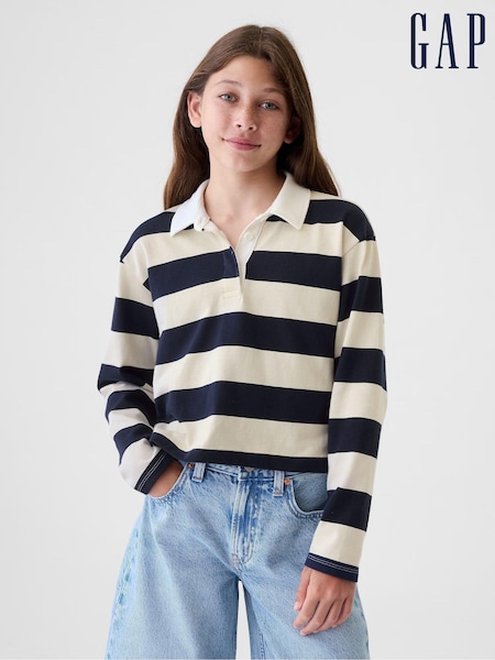 Gap Blue Rugby T-Shirt (4-13yrs) (E89149) | €19.50