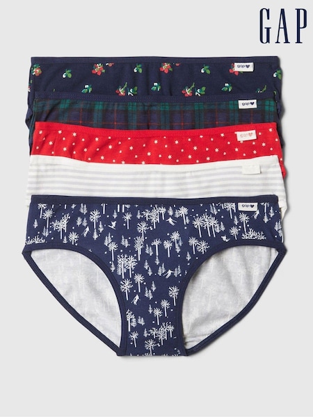 Azul marino - Gap Bikini Briefs 5 Pack (4-13yrs) (E89159) | 28 €