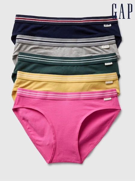 Gelb - Gap Bikini Briefs 5 Pack (4-13yrs) (E89160) | 31 €