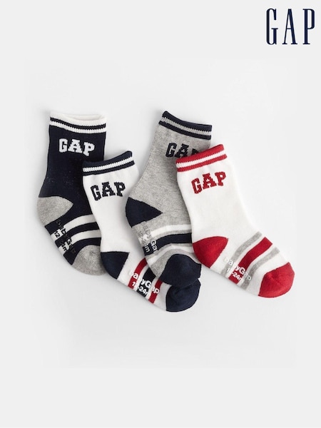 Gap Black Kids 4 Pack Logo Socks (E89278) | €11