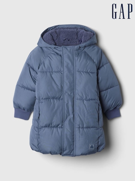 Azul - Gap Heavyweight Sherpa-Lined Hooded Parka Coat (6mths-5yrs) (E89291) | 85 €