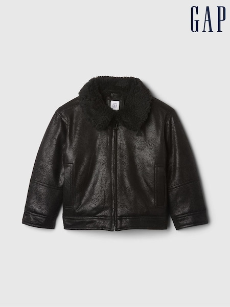 Gap Black Faux Suede Jacket (6mths-5yrs) (E89292) | €79