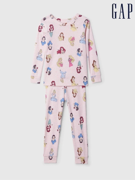 Gap Light Pink Disney Princess Cotton Long Sleeve Pyjamas (6mths-5yrs) (E89300) | €13.50
