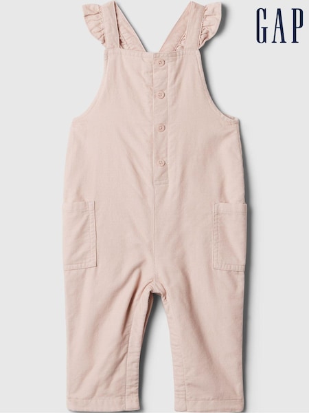 Gap Pink Corduroy Dungarees (Newborn-24mths) (E89313) | €17