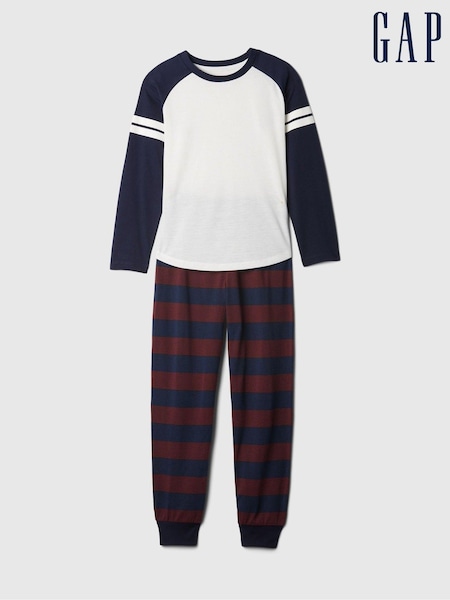 Gap Blue/Red Check Long Sleeve Pyjama Set (4-13yrs) (E89341) | €19.50
