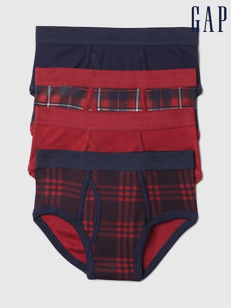 Rot - Gap 4 Pack Cotton Briefs (4-13yrs) (E89350) | 31 €