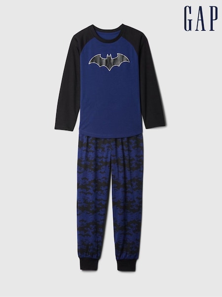 Gap Blue Batman Long Sleeve Pyjama Set (4-13yrs) (E89355) | €17