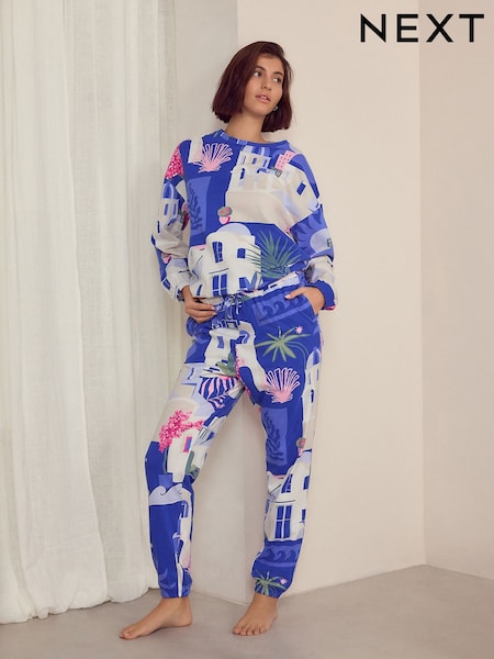 Blå hus - 100% Cotton Long Sleeve Pyjamas (E89519) | kr420
