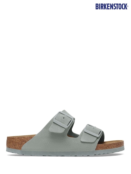 Birkenstock Pure Sage Arizona Suede Sandals (E89614) | LEI 782