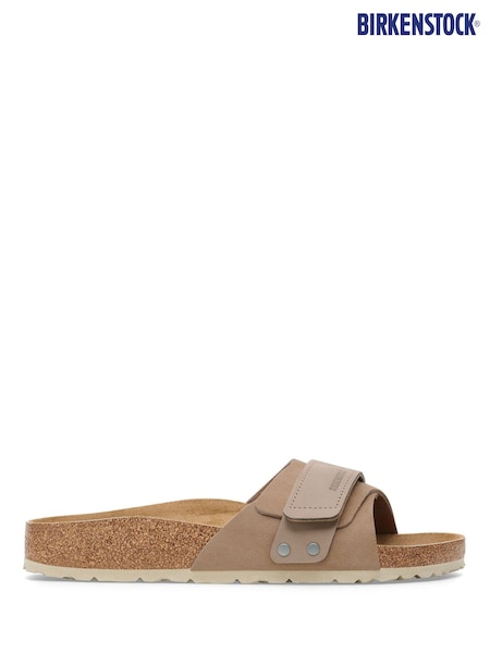 Birkenstock Taupe Brown Oita Suede Leather Sandals (E89647) | €133