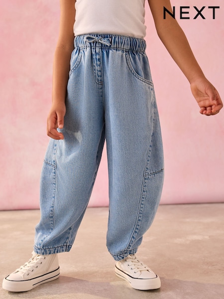 Denim Barrel Pull-on Trousers (3-16yrs) (E89698) | €22 - €29