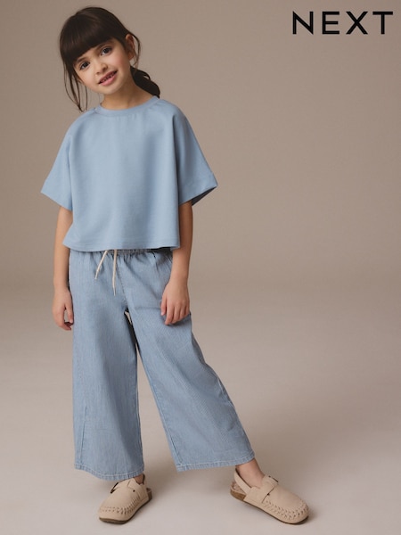 פסים - Pull On Wide Leg Jeans (3-16yrs) (E89700) | ‏63‏₪ - ‏84‏ ₪