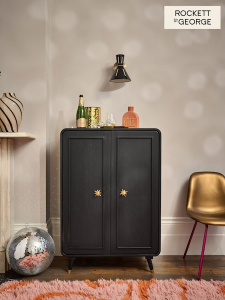 Rockett St George Black Ringo Drinks Cabinet (E89728) | €1,259