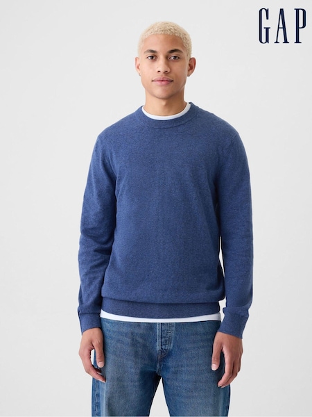 Blau - Gap CashSoft Crew Neck Jumper (E90147) | 55 €