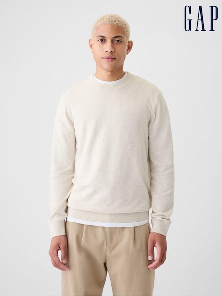 Gap Cream CashSoft Crew Neck Jumper (E90149) | €50
