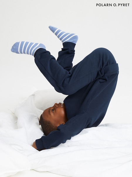 Polarn O. Pyret Blue Plain Joggers (E90198) | €34