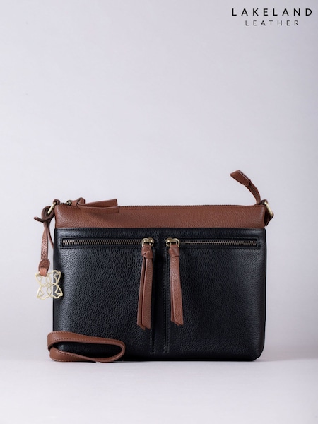 Lakeland Leather Black Beetham Cross-Body Bag (E90215) | $122
