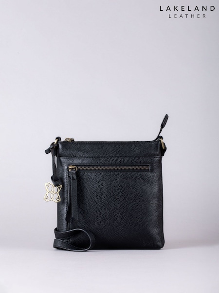 Lakeland Leather Black Beetham Small Cross-Body Bag (E90217) | $114