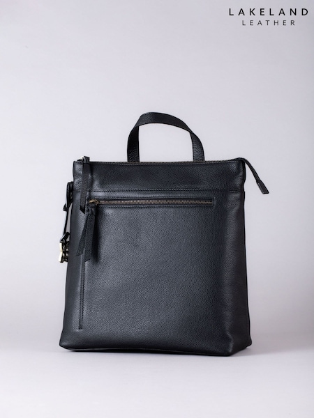 Lakeland Leather Black Beetham Backpack (E90223) | ₪402