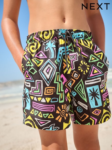 Black Printed Swim Shorts (3-16yrs) (E90237) | €12 - €21