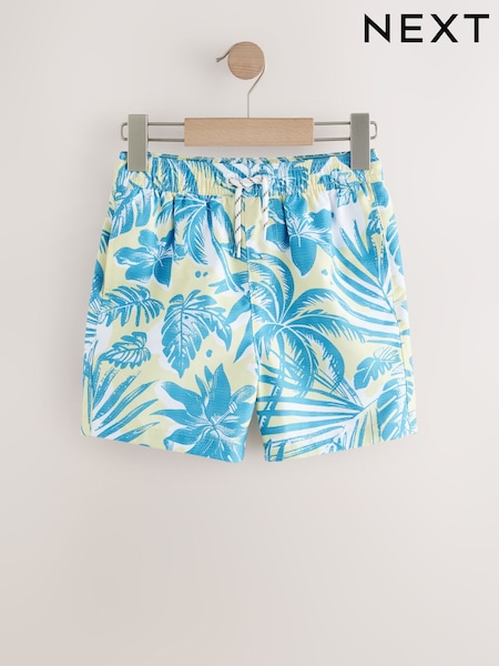 Yellow Palm Printed Swim Shorts (3-16yrs) (E90238) | €12 - €21