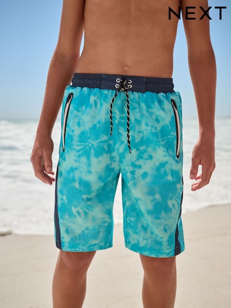 Blue Tie Dye Board Shorts (3-16yrs) (E90241) | €17 - €25