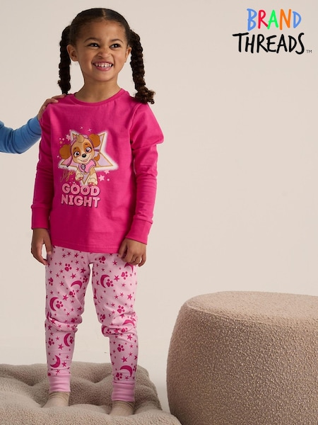 Brand Threads Girls Paw Patrol 100% Cotton Pyjamas Set (E90251) | ‏39 ر.ق.