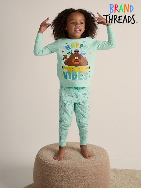Brand Threads Hey Duggee Unisex 100% Cotton Pyjamas Set (E90263) | €21