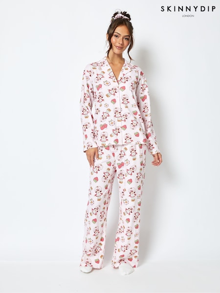 Strawberry Shortcake x Skinnydip Pyjama Set in Pink (E90348) | €45