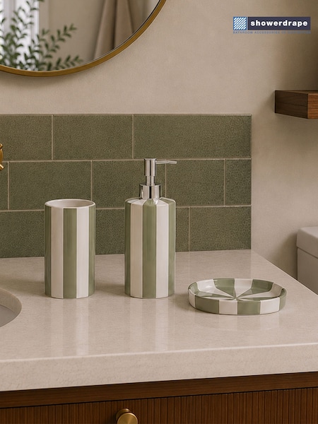 Showerdrape 3 Piece Pier Bathroom Accessory Set