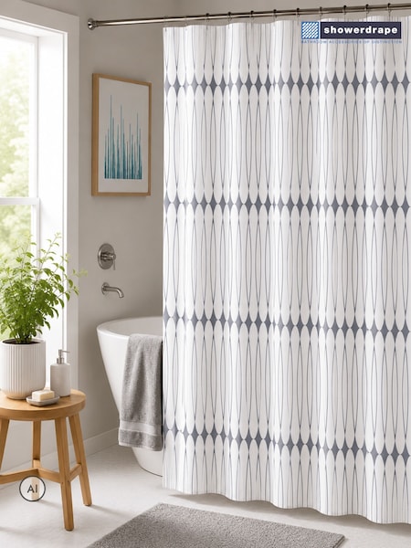 Showerdrape Linea Shower Curtain