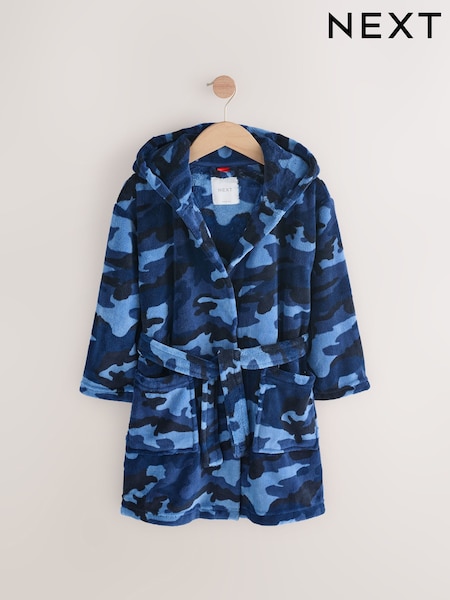 Blue/Navy Camo Fleece Robe Pyjamas (1.5-16yrs) (E90764) | €26 - €36