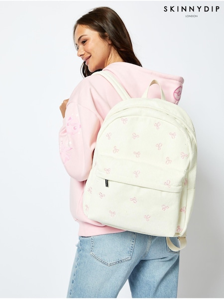 Skinnydip Bow Embroidered Backpack (E90814) | kr720