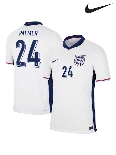 Nike White Palmer 24 England Dri-FIT Adv Match Shirt 2024 Kids (E91045) | €89