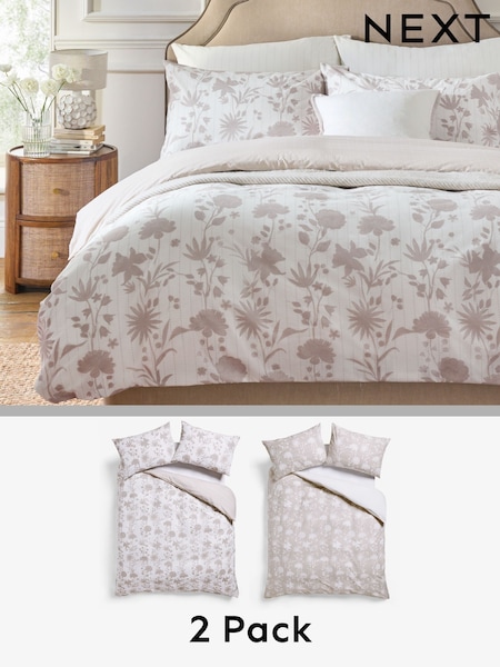 2 Pack Reversible Duvet Cover and Pillowcase Set (E91256) | €30 - €66