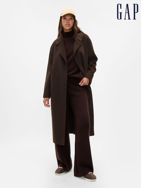 Bruin - Gap CashSoft gebreide broek met shaker-stiksels (E91351) | € 69