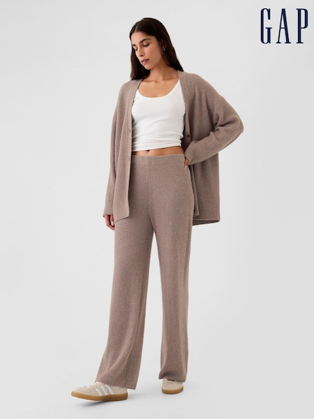 Beige - Gap CashSoft gebreide broek met shaker-stiksels (E91353) | € 69
