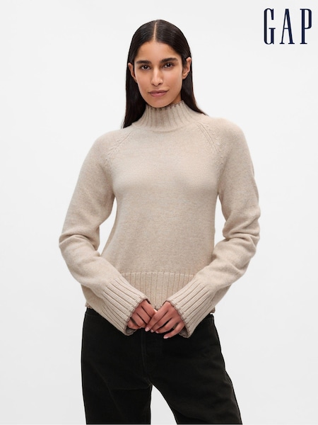 Kiezelgrijs - Gap CashSoft coltrui (E91358) | € 61