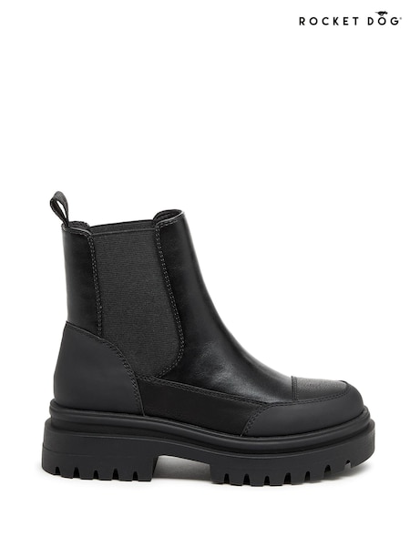 Schwarz - Rocket Dog Delta PU Ankle Boots (E91402) | 107 €