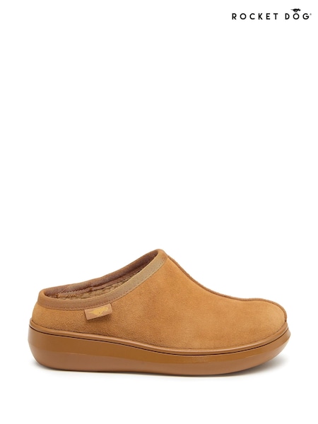 rjava - Rocket Dog Sugarglider Suede Faux Fur Lined Shoes (E91414) | € 72