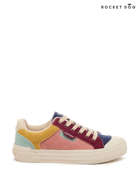 rožnata z izrazitim barvnim vzorcem Corduroy - Rocket Dog Cheery Trainers (E91423) | € 61