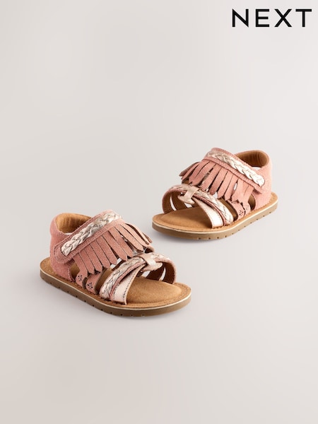 Solbrun - Suede Fringe Sandals (E91467) | kr401 - kr434