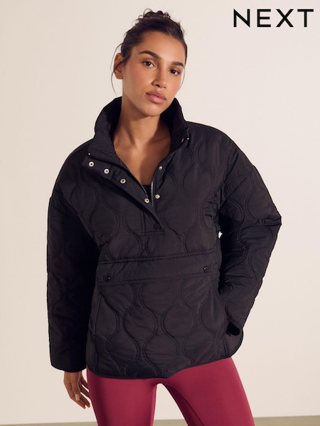 Черный - Quilt Overhead Jacket (E91482) | €64